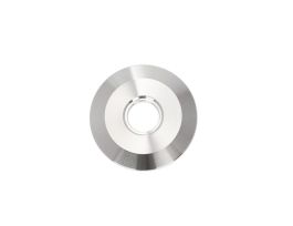 Bored Blank Flange, NW40 ISO-KF Flange, 0.75 in. Tube OD Bore, 304 S.S.