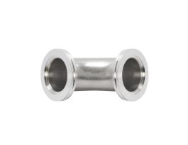 90 Degree Elbow Fitting, NW63 Size ISO-MF Flange, Smooth Radius