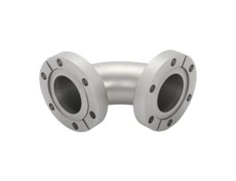 90 Degree Elbow Fitting, 1.33 inch CF Flange, Smooth Radius