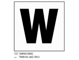 3M™ Diamond Grade™ Damage Control Sign 3MN010DG, "William", 4 in x 4 in, 10/Package