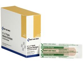 BANDAGE LTX-FREE PLASTIC 3/4X3IN 100/BOX