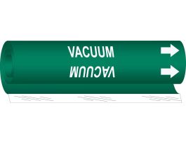 VACUUM Pipe Marker, 9" H x 8" W, Fits Pipes 1.5" Dia. Thru 2.375" Dia.