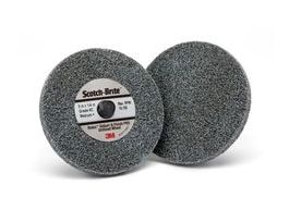 Scotch Brite™ Roloc™ Deburr & Finish PRO Unitized Wheel, DP-UR, 8C Coarse+, TR, 3 in x 1/4 in, 10/Carton, 40 ea/Case