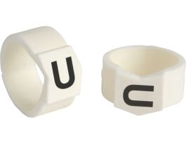 ClipSleeve Wire Markers Size 61 Nylon 0 AWG - 0 AWG, U Pack of 50 Pieces