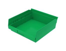 BIN SHELF BIN 11-5/8 X 11-1/8 X 4 GREEN
