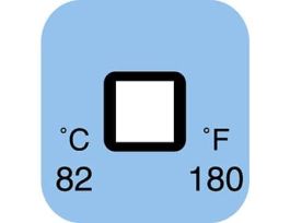 Irreversible 1 Point Temperature Label, 149C/300F; 50/Pk