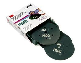 3M™ Hookit™ Flexible Abrasive Disc 270J, 34405, 6 in, Dust Free, P600, 25 disc per carton, 5 cartons per case