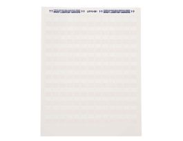 LaserTab Self-Lam Polyester Lbls 3.167 in H x 1 in W White, Clear 48/PK
