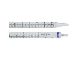 Standard-Length Serological Pipette, 50mL, Indv. Wrap, Plastic/Plastic, Sterile; 200/Cs