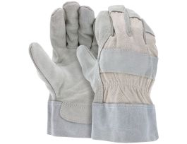 GLOVES WHITE FABRIC BACK C GRADE L DZ