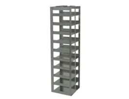 Vertical/Chest Freezer Rack for 100-Cell Hinged Plastic Boxes, 10 box capacity