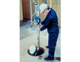 3M™ DBI-SALA® Lad-Saf™ Ladder Anchor Post with Removable Extension 6116026, Galvanized Steel