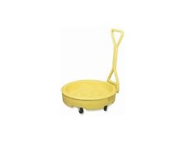 Yellow PE Mobile Drum Spill Bogie/Cart