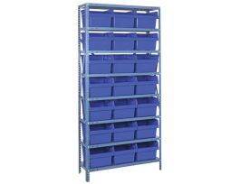 18IN X 36IN X 75IN 21 BLUE 8IN BINS