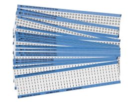 Combination Pack Wire Markers Repositionable Vinyl Cloth, 1 to 25, 900 Total