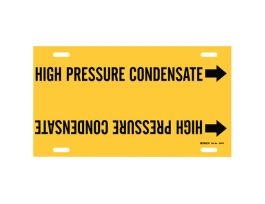 High Pressure Condensate Pipe Marker, 8" H x 16" W, Fits Pipes 6" Dia. Thru 7.875" Dia.