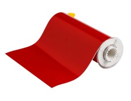 All Weather Permanent Adhesive Vinyl Label Tape for BBP85 Printer - 10" Red