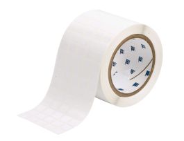 Harsh Environment Multi-Purpose Polyester Labels for 3" Core Printers - 0.437" x 0.5" White