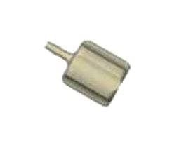 Adapter, 1/4"-28 UNF(F) flat bottom to 1.0 mm ID, PEEK; 5/pk