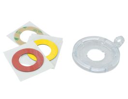 Push Button and E-Stop Lockout Device Attachment - Safety Cover Bases, Medium, 5/Pack