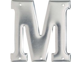 1600 Series Permanent Aluminum Embossed Number and Letter Labels 3 in M 10/PK