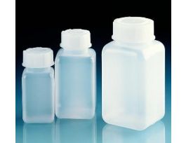 BOTTLE SQUARE 1000ML LDPE PK12