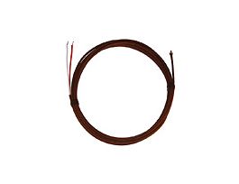 High Temperature Thermocouple Probe, Fiberglass Insulated Wire, 20G, Exposed, Stripped Leads, Type J; 120" L