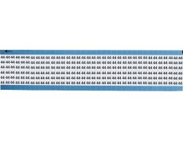 Numerical Wire Markers Permanent Adhesive Vinyl 0.75 in H Legend: 44, 1800 Total