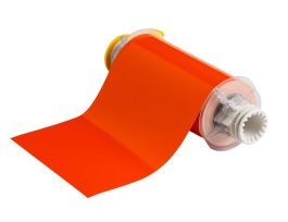 All Weather Permanent Adhesive Vinyl Label Tape for BBP85 Printer - 7" Orange
