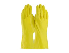 Assurance Unsupport Latex, Ylw., 18 Mil, 12 Inch, Unlined, Diamond, LG