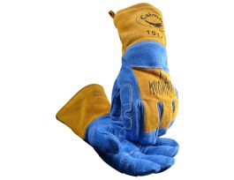 GLOVE  BLUE/GOLD  WOOL KONTOUR  KEVLAR