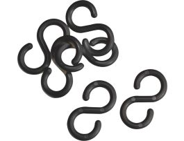 BradyLink Post S-Hooks, Black