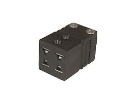 Dual Thermocouple Connector, Mini, Female, Type-J; 1/ea