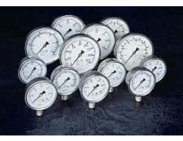 2.5" Filled SS Pressure Gauge 0-100 psi 1/4" NPT Lower