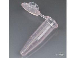 MICROCENTRIFUGE TUBE W/ CAP PP RED 1.5ML