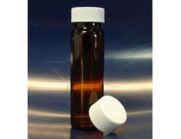 Amber VOA Vials, 40 mL, PTFE-Lined Cap; 72/Cs