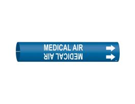 MEDICAL AIR Pipe Marker, Fits Pipes 4" Dia. Thru 6" Dia.