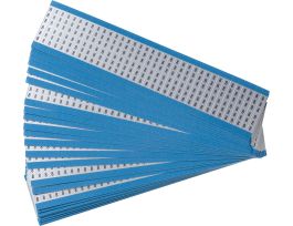 Numerical Wire Markers Perm Adhesive Aluminum Foil 1.5in H Legend: 8, 900 Total