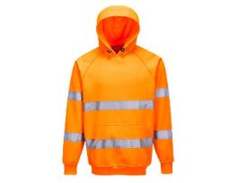 SWEATSHIRT HI-VIS W/HOODED COTTON OR S