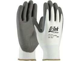 G-TEK CR  WH POLY BLENDED SHELL  GRY PU CTG  EN3