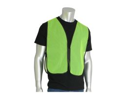 Non-ANSI Mesh Safety Vest, LY, H&L Closure, OSFM