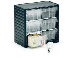 CLEAR PARTS CABINET 6 L-07 DRAWERS