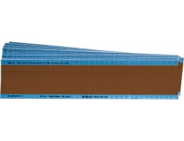 NEMA Wire Marker Permanent Adhesive Vinyl 1.5in H x 0.25in W Brown PK/25 Crds