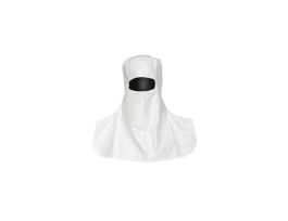 Tyvek® IsoClean® Hood. Bound Seams. Bound Opening for Eyes. Bound Bottom. Snaps for Fit. Clean and Sterile, 100/CS, White