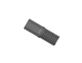 Compact Tubing End Fitting, Type S/P, 1/8"OD, 1/4"-28 UNF(M), gray PP; 10/pk