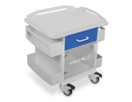 VWR CART PL22 MINI STORAGE RAIL TOP BLUE