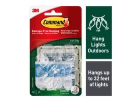 Command™ Outdoor Light Clips 17017CLR-AWES