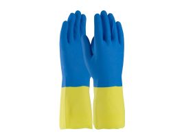 Assurance Unsupport Neo/Latex, Bl/Ywl, 19 Mil, Flocked, Diamond, XL