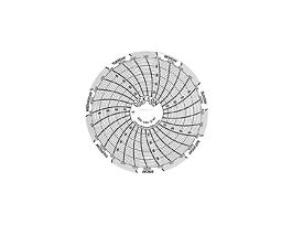 Chart Paper for Super-Compact Temperature Chart Recorders, 4 to 50F, 7 day