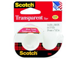 Scotch® Transparent Tape 157S, 3/4 in x 300 in
